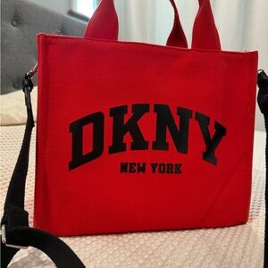 DKNY Bold Red Messenger Bag